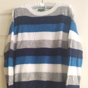 Lovely Stripped Fuzzy Sweater